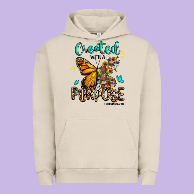 Urban Hoodie created with a purpose ephesians 2 10