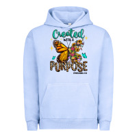 Pigment Grape Ice created with a purpose ephesians 2 10 Urban Hoodie - RanaPortraitStore