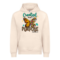 Sandshell created with a purpose ephesians 2 10 Urban Hoodie - RanaPortraitStore