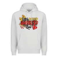 Dove Grey little sister biggest fan softball Premium Hoodie - Zillion Design Studio