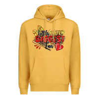 Mustard little sister biggest fan softball Premium Hoodie - Zillion Design Studio