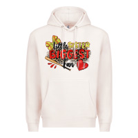 Pale Pink little sister biggest fan softball Premium Hoodie - Zillion Design Studio