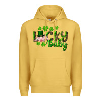 Antique Gold Lucky Baby With Pig Premium Hoodie - RanaPortraitStore