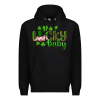 Black Lucky Baby With Pig Premium Hoodie - RanaPortraitStore