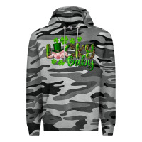 Slate Camo Lucky Baby With Pig Premium Hoodie - RanaPortraitStore
