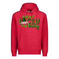 Cardinal Lucky Baby With Pig Premium Hoodie - RanaPortraitStore