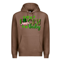 Chestnut Lucky Baby With Pig Premium Hoodie - RanaPortraitStore
