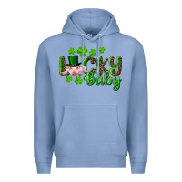 Colony Blue Lucky Baby With Pig Premium Hoodie - RanaPortraitStore
