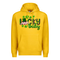 Lemon Lucky Baby With Pig Premium Hoodie - RanaPortraitStore