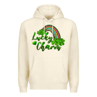 Sandshell Lucky charm rainbow and shamrocks Premium Hoodie - RanaPortraitStore
