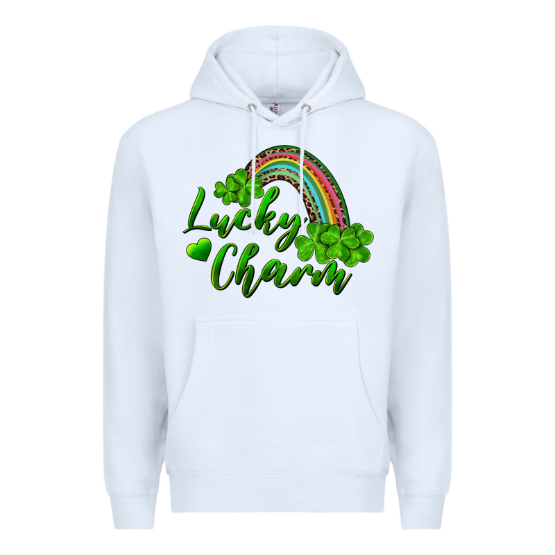 Lucky Charm Rainbow And Shamrocks Premium Hoodie by RanaPortraitStore | Teevron