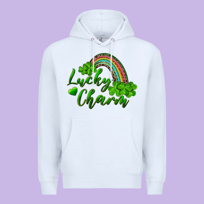 Lucky Charm Rainbow And Shamrocks Premium Hoodie Designed By Ranaportraitstore