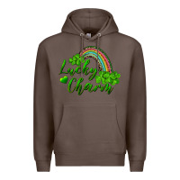 Coffee Lucky charm rainbow and shamrocks Premium Hoodie - RanaPortraitStore