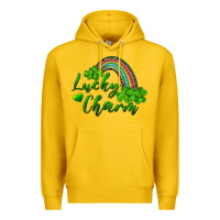 Lemon Lucky charm rainbow and shamrocks Premium Hoodie - RanaPortraitStore