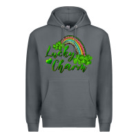 Rock Lucky charm rainbow and shamrocks Premium Hoodie - RanaPortraitStore