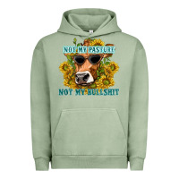Pigment Oil Green not my pasture not my bullshit Urban Hoodie - texasbilliewilder