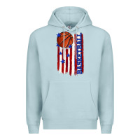 Blue Mist basketball american flag Premium Hoodie - texasbilliewilder