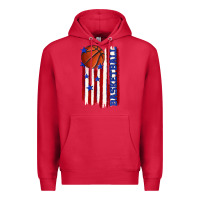 Cardinal basketball american flag Premium Hoodie - texasbilliewilder