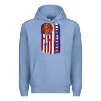 Colony Blue basketball american flag Premium Hoodie - texasbilliewilder
