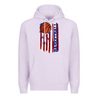 Lilac basketball american flag Premium Hoodie - texasbilliewilder