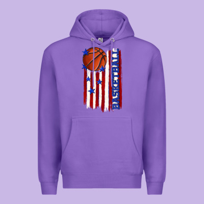 Basketball American Flag Premium Hoodie Designed By Texasbilliewilder