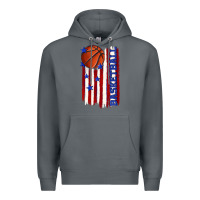 Rock basketball american flag Premium Hoodie - texasbilliewilder