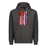 Smoke basketball american flag Premium Hoodie - texasbilliewilder
