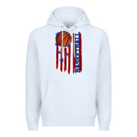 White basketball american flag Premium Hoodie - texasbilliewilder