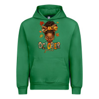 Emerald october girl afro woman fall Urban Hoodie - texasbilliewilder