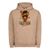 Pigment Burro october girl afro woman fall Urban Hoodie - texasbilliewilder