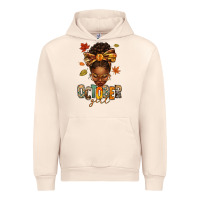 Sandshell october girl afro woman fall Urban Hoodie - texasbilliewilder