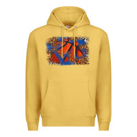 Antique Gold basketball background Premium Hoodie - texasbilliewilder