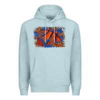 Blue Mist basketball background Premium Hoodie - texasbilliewilder