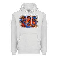 Dove Grey basketball background Premium Hoodie - texasbilliewilder