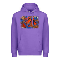 Purple basketball background Premium Hoodie - texasbilliewilder