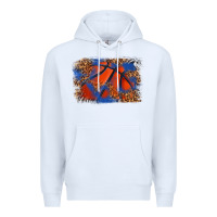 White basketball background Premium Hoodie - texasbilliewilder