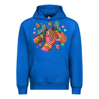 Cobalt pink christmas black girl sneakers Urban Hoodie - RanaPortraitStore