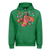 Emerald pink christmas black girl sneakers Urban Hoodie - RanaPortraitStore