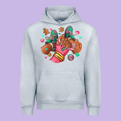 Urban Hoodie pink christmas black girl sneakers