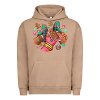 Pigment Burro pink christmas black girl sneakers Urban Hoodie - RanaPortraitStore
