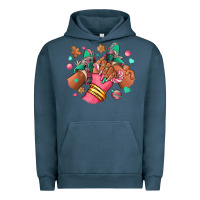 Pigment Midnight Navy pink christmas black girl sneakers Urban Hoodie - RanaPortraitStore
