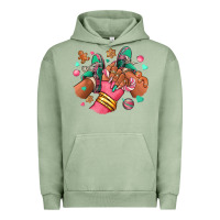 Pigment Oil Green pink christmas black girl sneakers Urban Hoodie - RanaPortraitStore