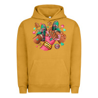 Pigment Peanut Butter pink christmas black girl sneakers Urban Hoodie - RanaPortraitStore