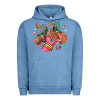 Pigment Pebble Blue pink christmas black girl sneakers Urban Hoodie - RanaPortraitStore