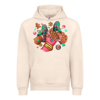 Sandshell pink christmas black girl sneakers Urban Hoodie - RanaPortraitStore