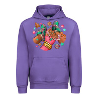 Tulip pink christmas black girl sneakers Urban Hoodie - RanaPortraitStore