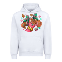 White pink christmas black girl sneakers Urban Hoodie - RanaPortraitStore