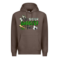 Coffee little sister biggest fan soccer Premium Hoodie - Zillion Design Studio