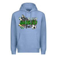 Colony Blue little sister biggest fan soccer Premium Hoodie - Zillion Design Studio