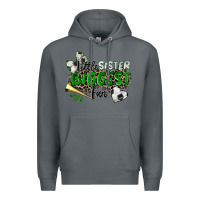 Rock little sister biggest fan soccer Premium Hoodie - Zillion Design Studio